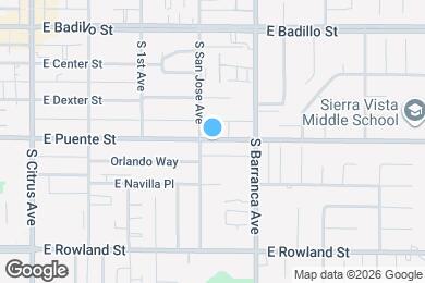 Map image of the property - 414 E Puente St