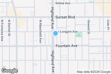 Map image of the property - 1342 Highland Ave