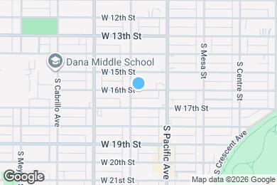 Map image of the property - 583 W 16th St