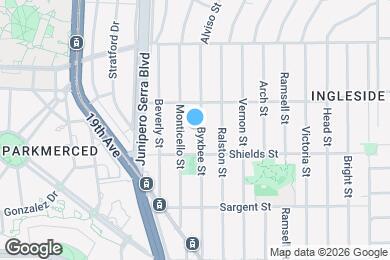 Map image of the property - 247 Byxbee St