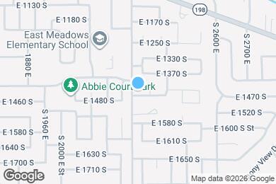 Map image of the property - 2313 E 1450 S