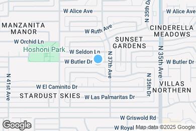 Map image of the property - 3725 W Butler Dr
