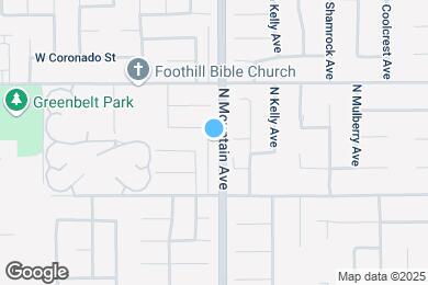 Map image of the property - 1447 N Mountain Ave