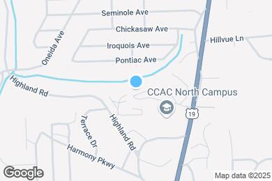 Map image of the property - Nineteen North Apartments and Townhomes