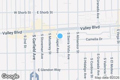 Map image of the property - 1428 S Chapel Ave