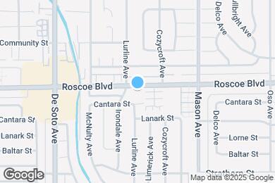 Map image of the property - 20644 Roscoe Blvd