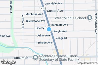 Map image of the property - 1812 Kilburn Ave