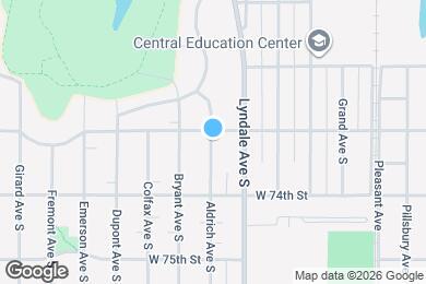 Map image of the property - 7311 Aldrich Ave S