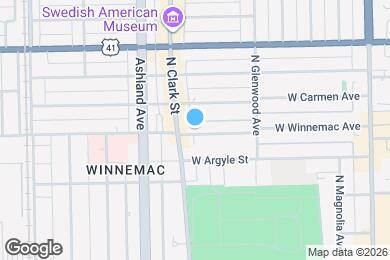 Map image of the property - 1470 W Winnemac Ave