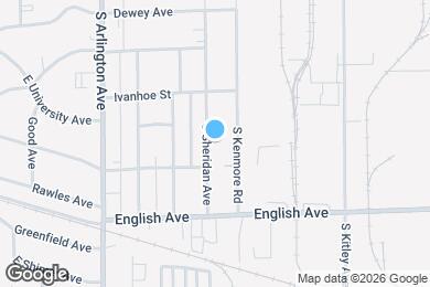 Map image of the property - 405 S Sheridan Ave