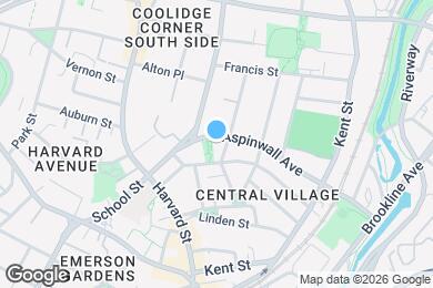 Map image of the property - 123 Aspinwall Ave