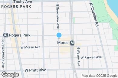 Map image of the property - 6971 N Greenview Ave