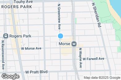 Map image of the property - 6975 N Greenview Ave