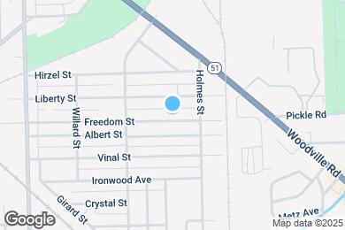 Map image of the property - 1531 Freedom St