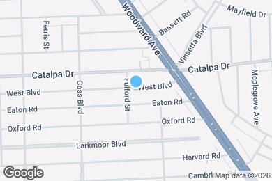 Map image of the property - 1221 West Blvd