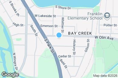 Map image of the property - 709 W Olin Ave