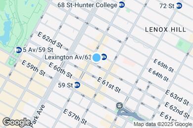 Map image of the property - 151 E 62nd St