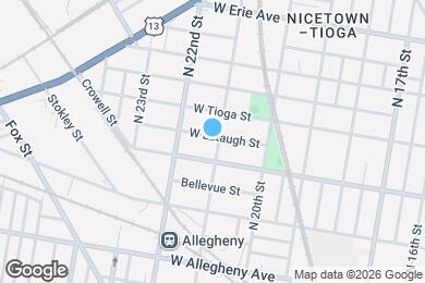 Map image of the property - 3422 N 21st St
