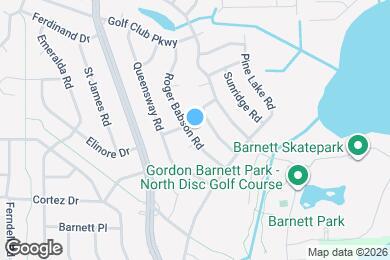 Map image of the property - 1313 Roger Babson Rd