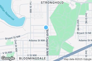 Map image of the property - 2408 N Capitol St NW