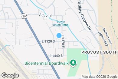 Map image of the property - 1444 E 1300 S