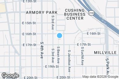 Map image of the property - 631 S Bean Ave