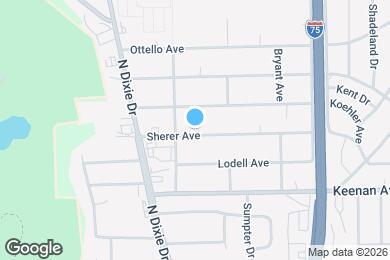 Map image of the property - 2117 Sherer Ave