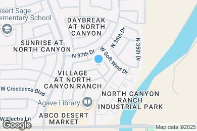 Map image of the property - 3622 W Cielo Grande
