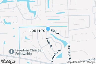 Map image of the property - 3610 N Ride Dr