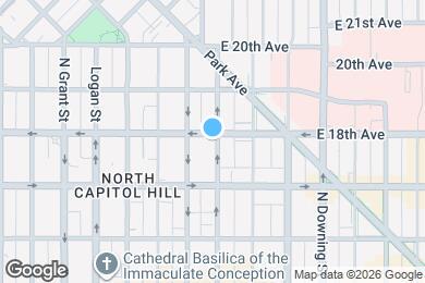 Map image of the property - 736 E 18th Ave