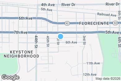 Map image of the property - 105 6th Ave