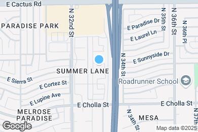 Map image of the property - 3241 E Sunnyside Dr