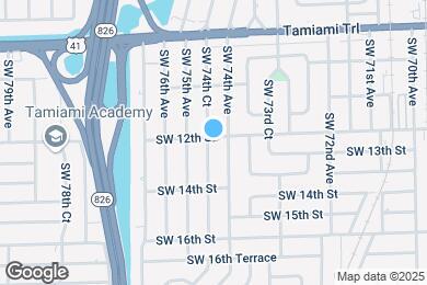 Map image of the property - 1201 SW 74th Ct