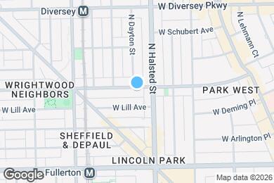 Map image of the property - 823 W Wrightwood Ave