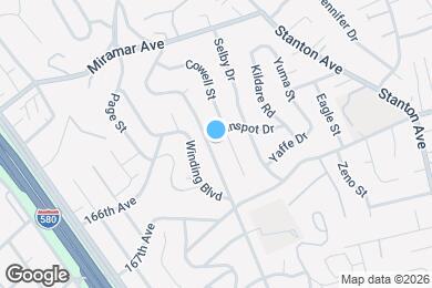 Map image of the property - 16650 Rolando Ave