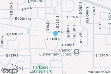 Map image of the property - 1327 E 1150 S