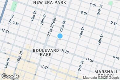 Map image of the property - 2200 G St