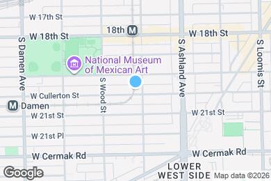 Map image of the property - 1708 W Cullerton St