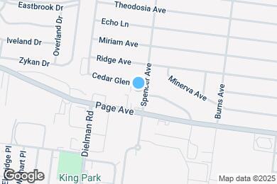 Map image of the property - 1813 Spencer Ave