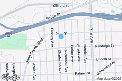 Map image of the property - 1601 Charleston Ave