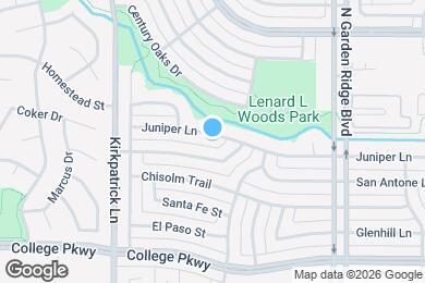 Map image of the property - 1822 Juniper Ln