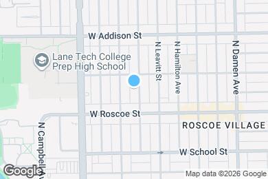 Map image of the property - 3436 N Bell Ave
