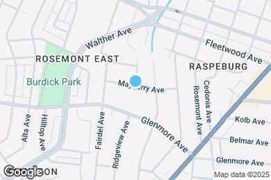 Map image of the property - 3815 Mayberry Ave