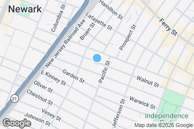 Map image of the property - 184 Walnut St