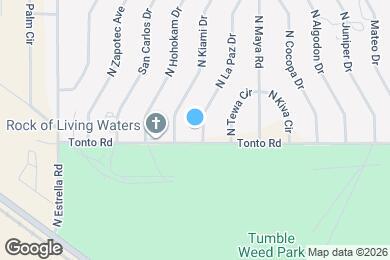 Map image of the property - 3520 N La Paz Dr