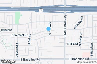 Map image of the property - 1633 E Fremont Dr