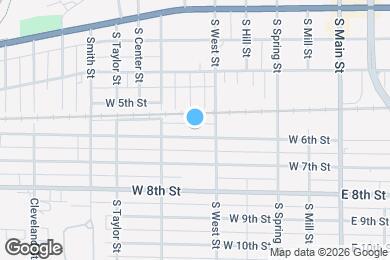Map image of the property - 522 W 6th St