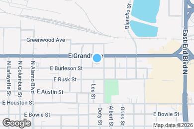 Map image of the property - 1003 E Burleson St