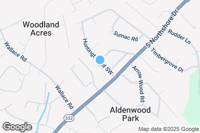 Map image of the property - 1316 Huntington Rd