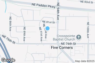 Map image of the property - 7907 NE 92nd Ave